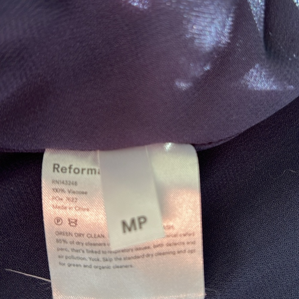 Reformation Peppermint Dress in Navy Blue - Picture 15 of 16